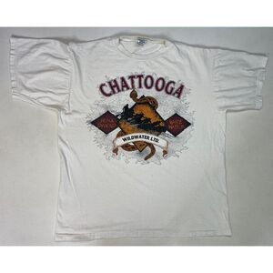 VINTAGE Chattooga Wildwater Black Diamond White Water Graphic T-shirt Men XL